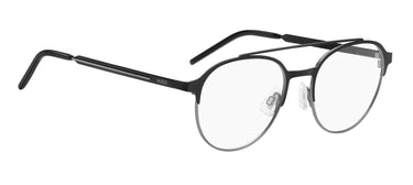 Premium Men Hugo Eyeglasses: HG 1156 - Matte Black Dark Ruthenium(2) - SpecSMART Eye Clinic (Diagonal View)